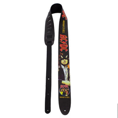 Perris 11007 2.5" Acdc Highway To Hell Leather Guitar Strap