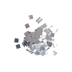 Equinox Lose Konfetti-Quadrate 17 x 17 mm – Metallic-Silber, 1 kg