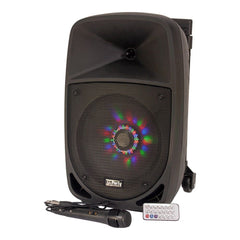 Party Light &amp; Sound 8" 300W tragbares Soundsystem inkl. Mikrofon und Fernbedienung