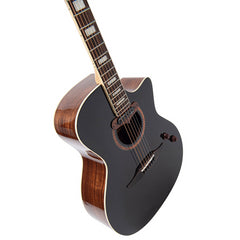 Vintage REVO ELEKTRA Electro-Acoustic Guitars - Black Silk