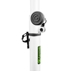 Gravity LS 431W White Square Base Lighting Stand With Offset M20 Mount
