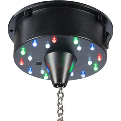 Ibiza Light Disco Light Set inc 30cm Mirrorball + Battery Motor with RGBW LED Retro 50's Party