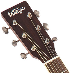 Vintage Folk Guitar - Solid Top- Antiqued Finish