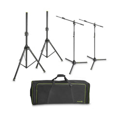 Gravity Set de 2 enceintes et 2 pieds de micro dans un sac de transport