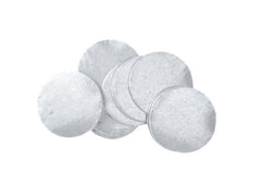 Metallisches Konfetti rund 55x55mm, Silber, 1kg