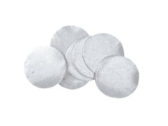 Metallic Confetti round 55x55mm, silver, 1kg