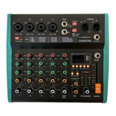 ZZIPP ZZMXBTR6 COMPACT MIXER 6ch DSP USB Bluetooth