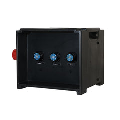 MERZ Verteilerkasten 63A 3PH zu 3x Socapex RCBO Distro Stage Lighting