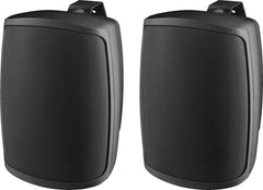 Monacor Monacor WALL-04/SW IP65 Weatherproof Outdoor Speaker Black Pair
