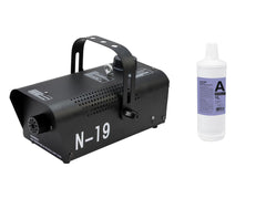 Set N-19 Smoke machine black + A2D Action smoke fluid 1l
