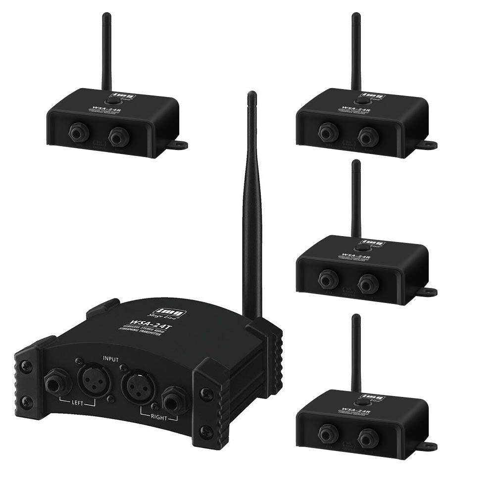 Stageline Wireless System for Active Speakers Transmit Audio Wirelessl