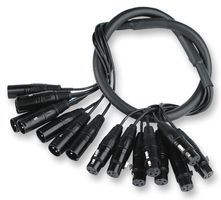 Pro Signal 8Way Male to Female XLR Loom (6m)