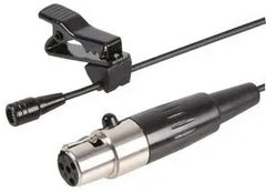 Microphone Lavalier sous-miniature à impulsion, prise Mini XLR noire à 4 broches