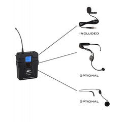 JB Systems HF-TWIN Dual BeltpackUHF-Funkmikrofonsystem
