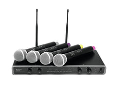 Omnitronic UHF-104 Quad Handheld Radio Mic System