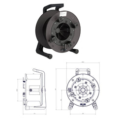 Schill Empty Cable Reel with Auxiliary Winder GT450.RM