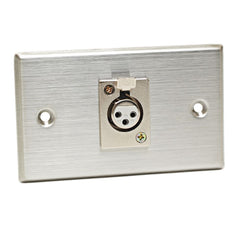 Cad Single Gang Stainless Plate With Xlr-f