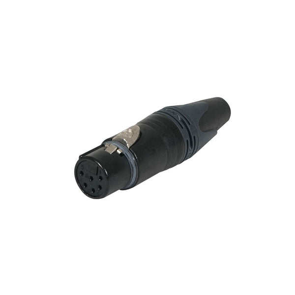 Black　6-Pin　Female　NC6FXX-BAG　Simply　Cable　Lighting　Socket　and　–　Sound　Neutrik　XLR