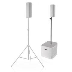 2x Db Technologies ES 503 White 1000W Bluetooth 12" Active Column Speaker System inc covers
