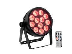 Eurolite 4C-12 LED Silent Spot LED Par Can Light 12 x 8W RGBW DMX inc Remote