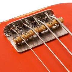 Vintage V4 Bass Icon - Distressed Firenza Red