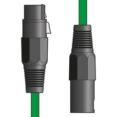 3x Chord XLR-Kabel (6 m grün)