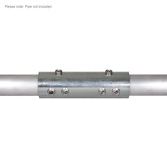 eLumen8 Menuisier de tubes d'échafaudage en aluminium de 48 mm - Zinc