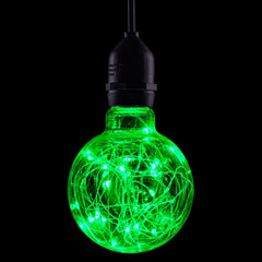 Prolite 1.7W LED G95 ES Poly Star Polycarbonate Lamp, Green
