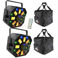 2x Chauvet DJ Swarm Wash FX ILS DJ Light Effect inc Bags & Remote