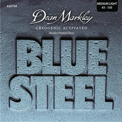 Dean Markley Blue Steel Bass Guitar Strings Nps Med Light 4s 45-105
