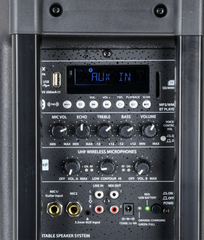 QTX QR12PA Portable PA Speakers with TWS + UHF Wireless Microphone