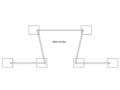Global Truss Curtain Call Pipe and Drape 1,3 m–2,1 m Querstange