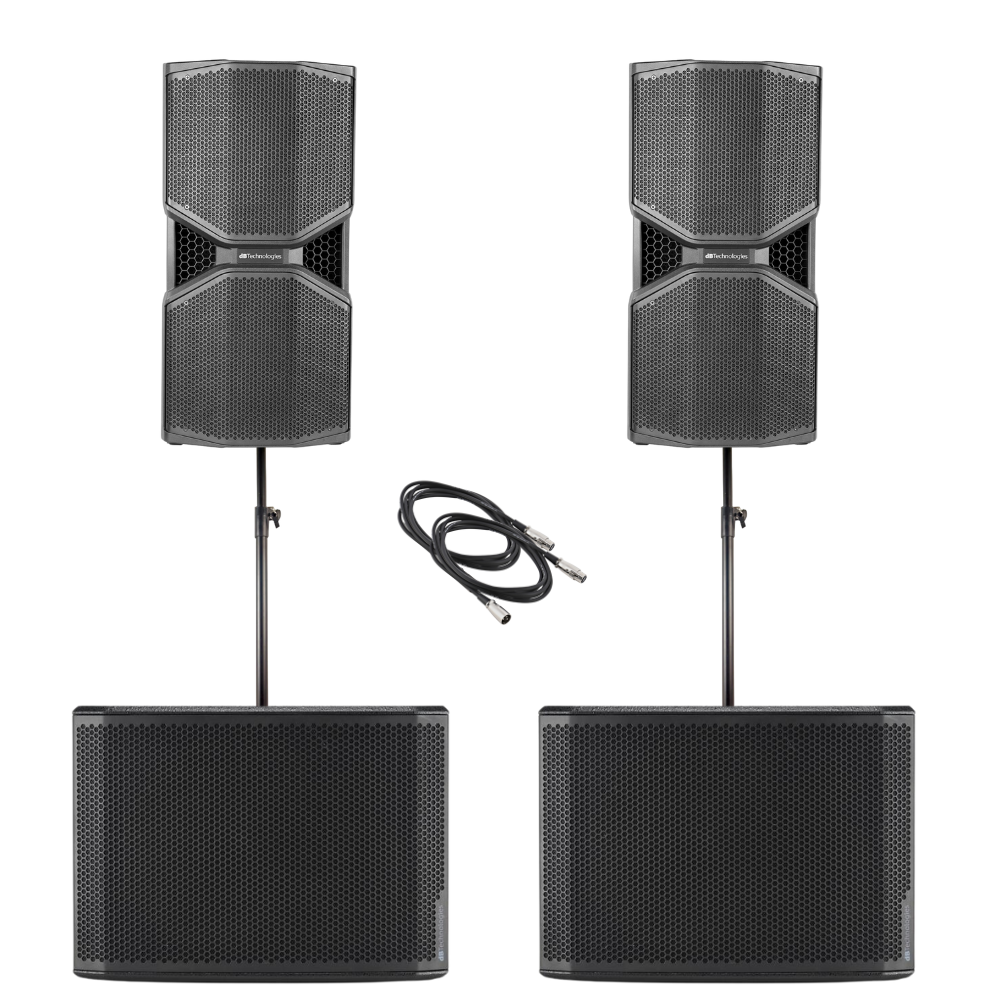 Opera Reevo 210t 2x db Technologies OPERA REEVO 210 2100w PA Speaker + 2x SUB915 Subwoo ...