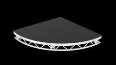 Plateforme Xstage S9 4 pieds x 4 pieds Quandrant Stage Deck compatible avec Litespace, Litedeck et Tour Deck Staging