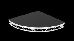 Xstage S9 4ft x 4ft Quandrant Stage Deck Platform compatible with Litespace, Litedeck and Tour Deck Staging