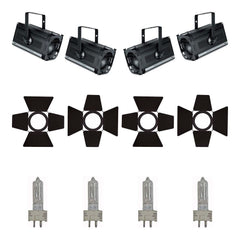 Showtec StageBeam 1000W Fresnel Stage Spotlight (Bundle 2)