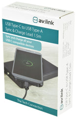AV:Link Câble de synchronisation et de charge USB Type-C vers USB Type-A 1,5 m