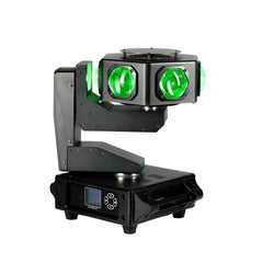 2x Equinox UFO Multi Beam Moving Head 6 x 40W RGBW inc Bag