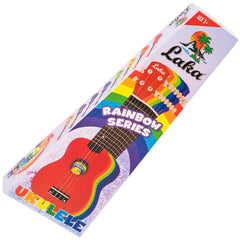 Laka Rainbow Series Ukulele & Bag - Natural