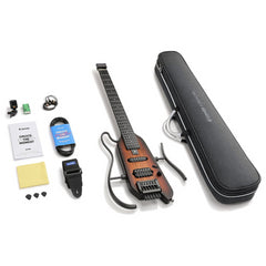 Donner HUSH-X Headless Detatchable Travel Electric Guitar – Sunburst