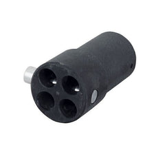 Wentex 4W connector complete f.50,8mm tube black