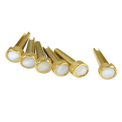 D'andrea Tone Pins - Solid Brass With White Pearl Inlay