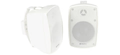 Adastra BH4 Speakers Outdoor Pair White 4" 60W 8OHM Background Sound System IP44