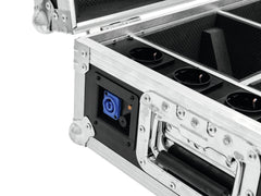 Roadinger Flightcase 4X Akku Tl-3 Trusslight Quickdmx mit Ladefunktion