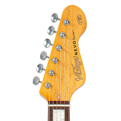 Vintage Revo Series Surfmaster Thinline Twin Guitar - Greenburst