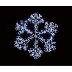Premier Starburst Snowflake 1.5m Silver Christmas LED Light Display *B-Stock