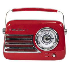 Madison FREESOUND-VR40R Tragbares Vintage-Radio mit Bluetooth, USB und FM 30 W