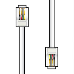 AV:Link fiche modulaire RJ11 vers câble de prise 10,0 m