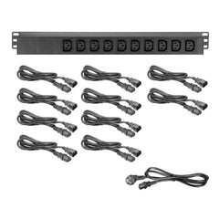 Adam Hall 19" Rackmount Power Strip 1U IEC Outlet *B-Stock
