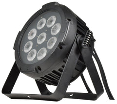 QTX HIPAR-120 Weatherproof Par Can IP65 LED Uplighter 7 X 10W RGBWA+UV HexA